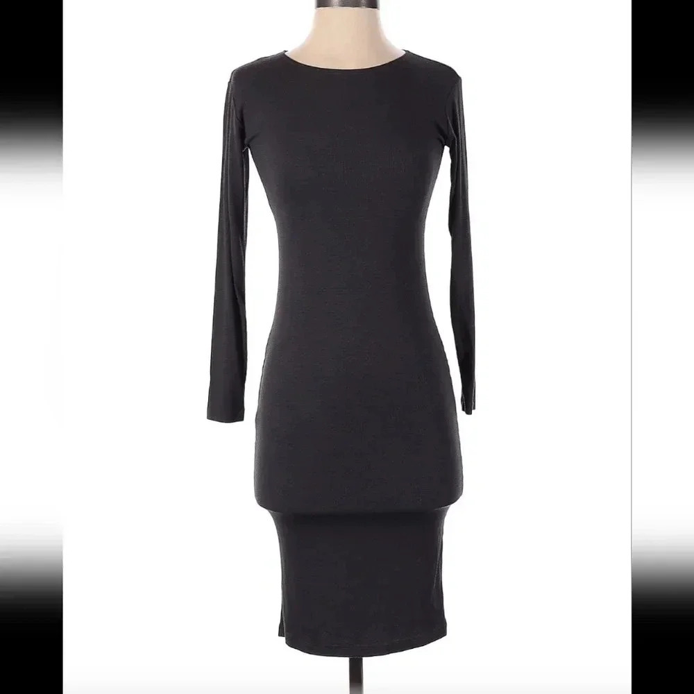 Mimu Maxi Modest Ribbed Bodycon Dress - Picture 6 of 8